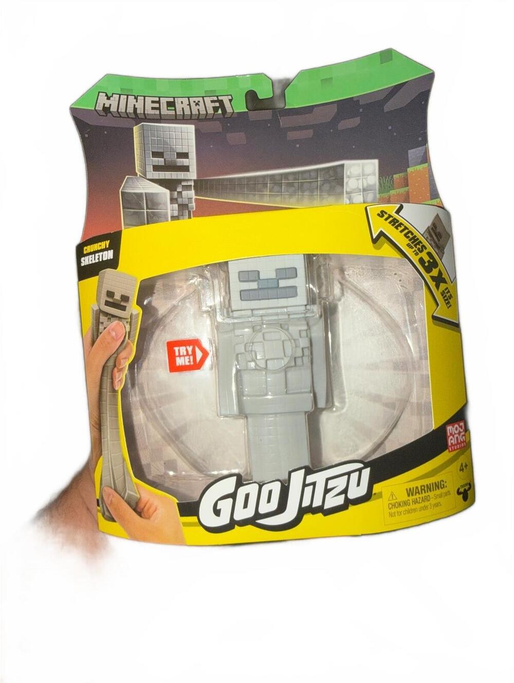 Minecraft Goo Jit Zu Crunchy Skeleton Action Figure